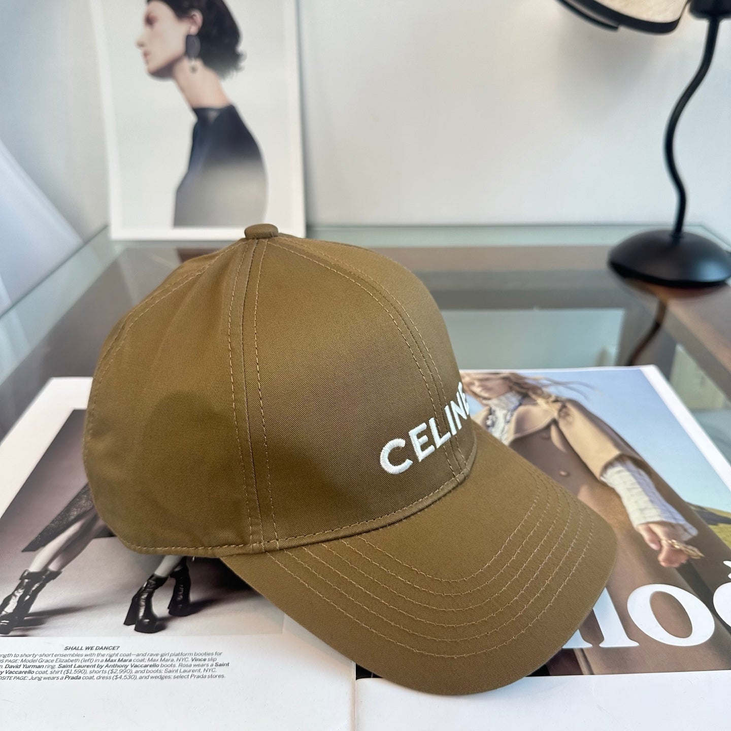 Celine Minimalist Logo Baseball Cap