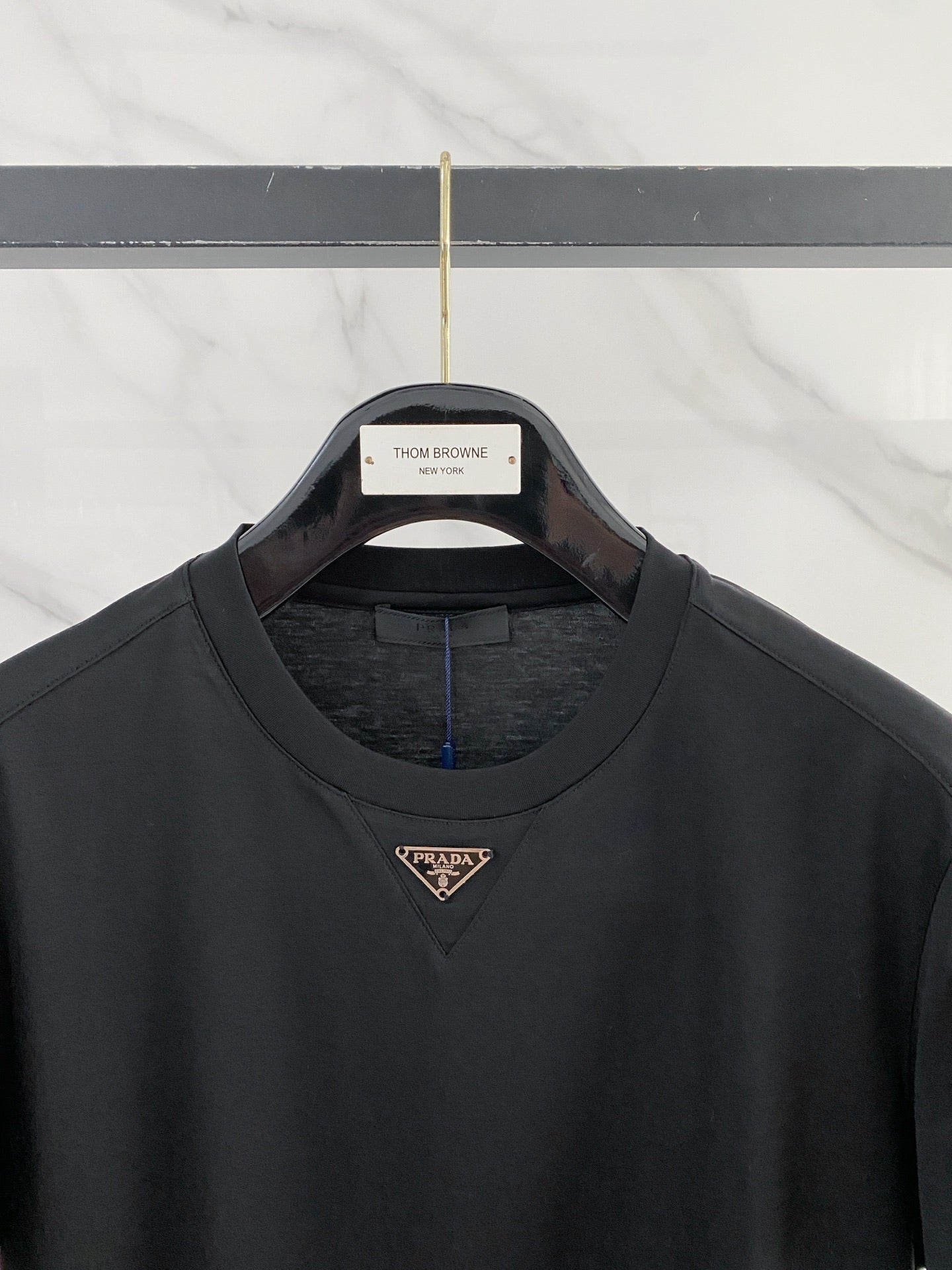 Prada Logo Mercerized Cotton T-Shirt – 2026SS