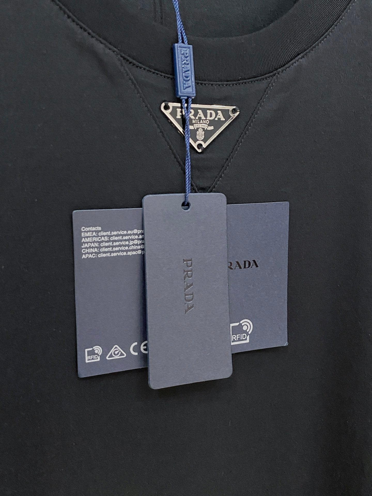 Prada Logo Mercerized Cotton T-Shirt – 2026SS