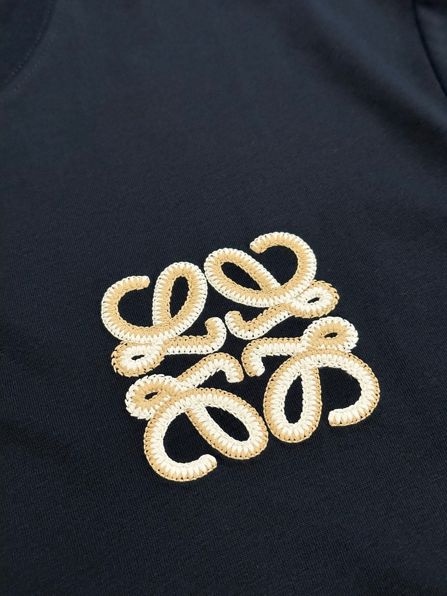 Loewe Double Anagram Embroidery Crewneck T-Shirt