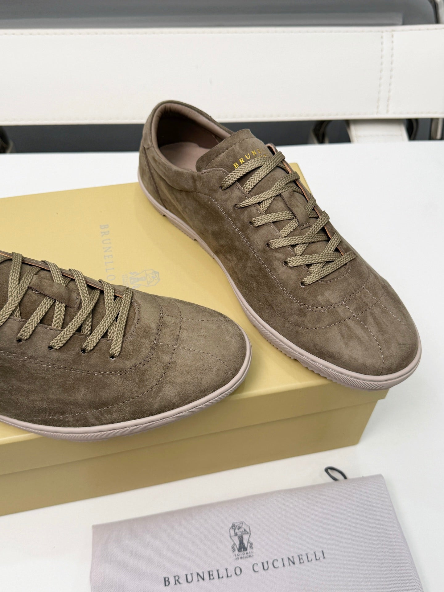Brunello Cucinelli Cashmere Skate Sneakers
