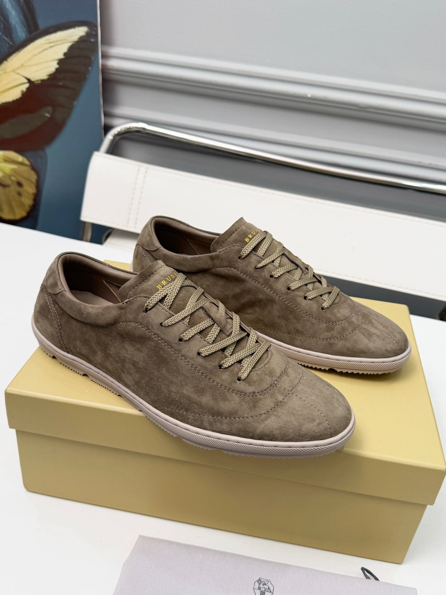 Brunello Cucinelli Cashmere Skate Sneakers
