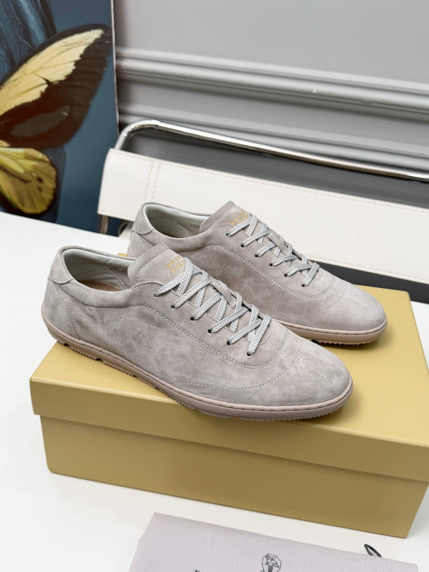 Brunello Cucinelli Cashmere Skate Sneakers