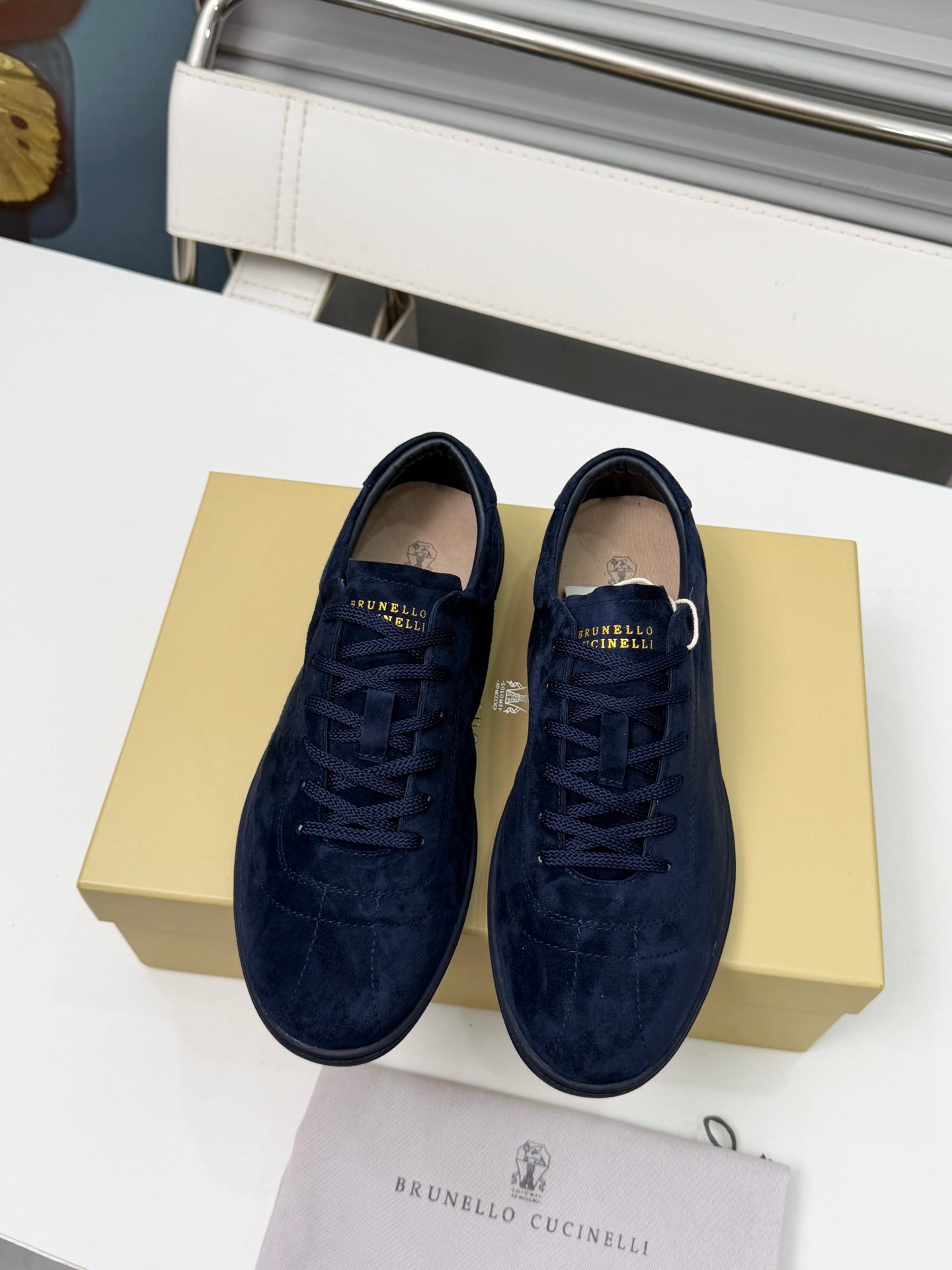 Brunello Cucinelli Cashmere Skate Sneakers