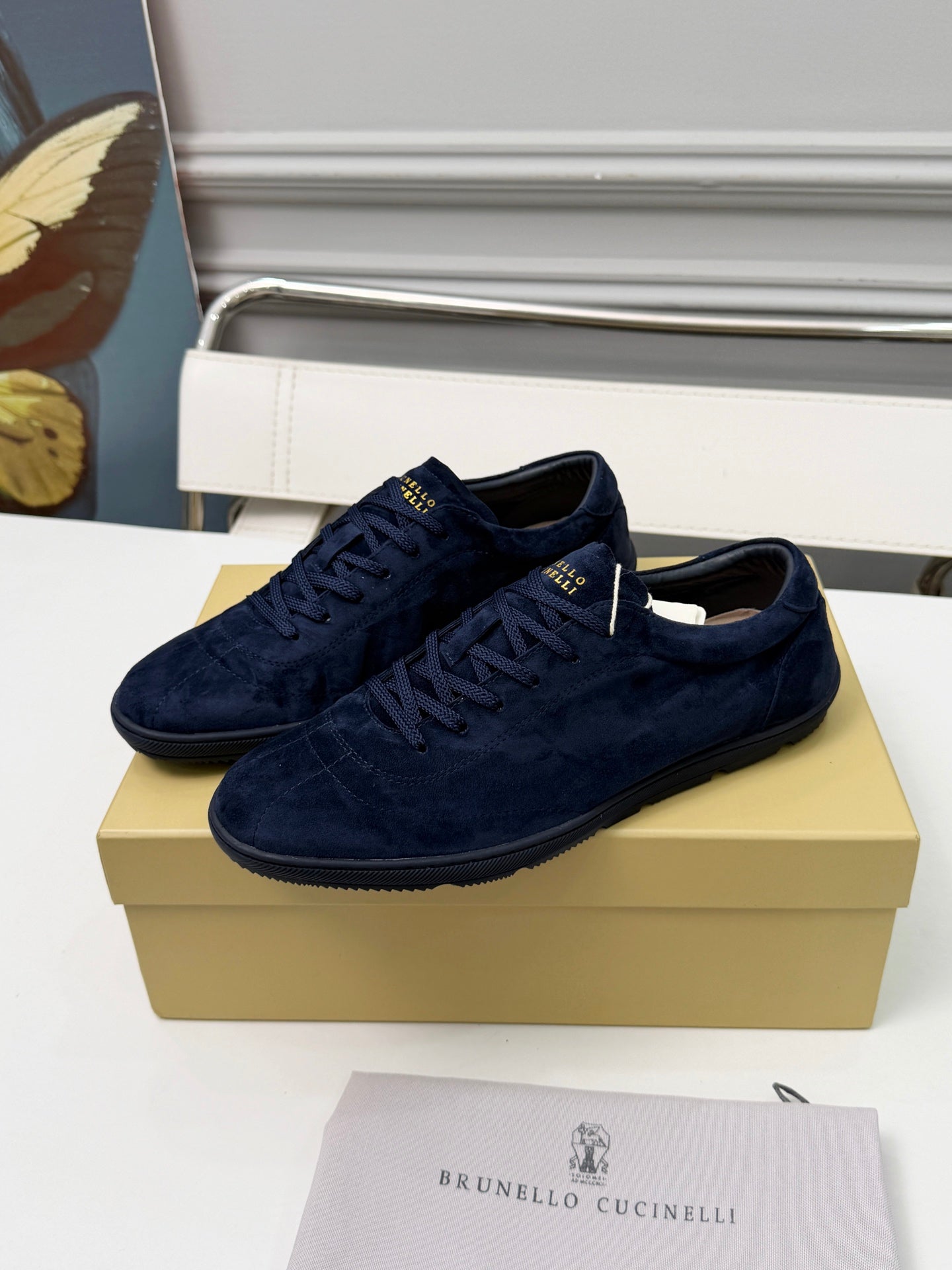 Brunello Cucinelli Cashmere Skate Sneakers
