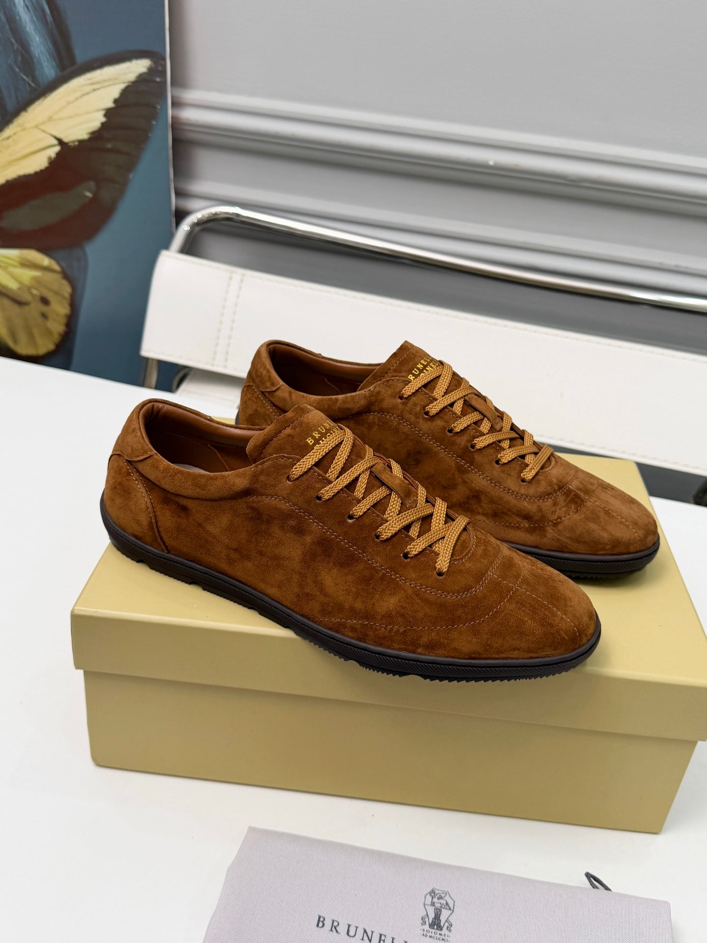 Brunello Cucinelli Cashmere Skate Sneakers