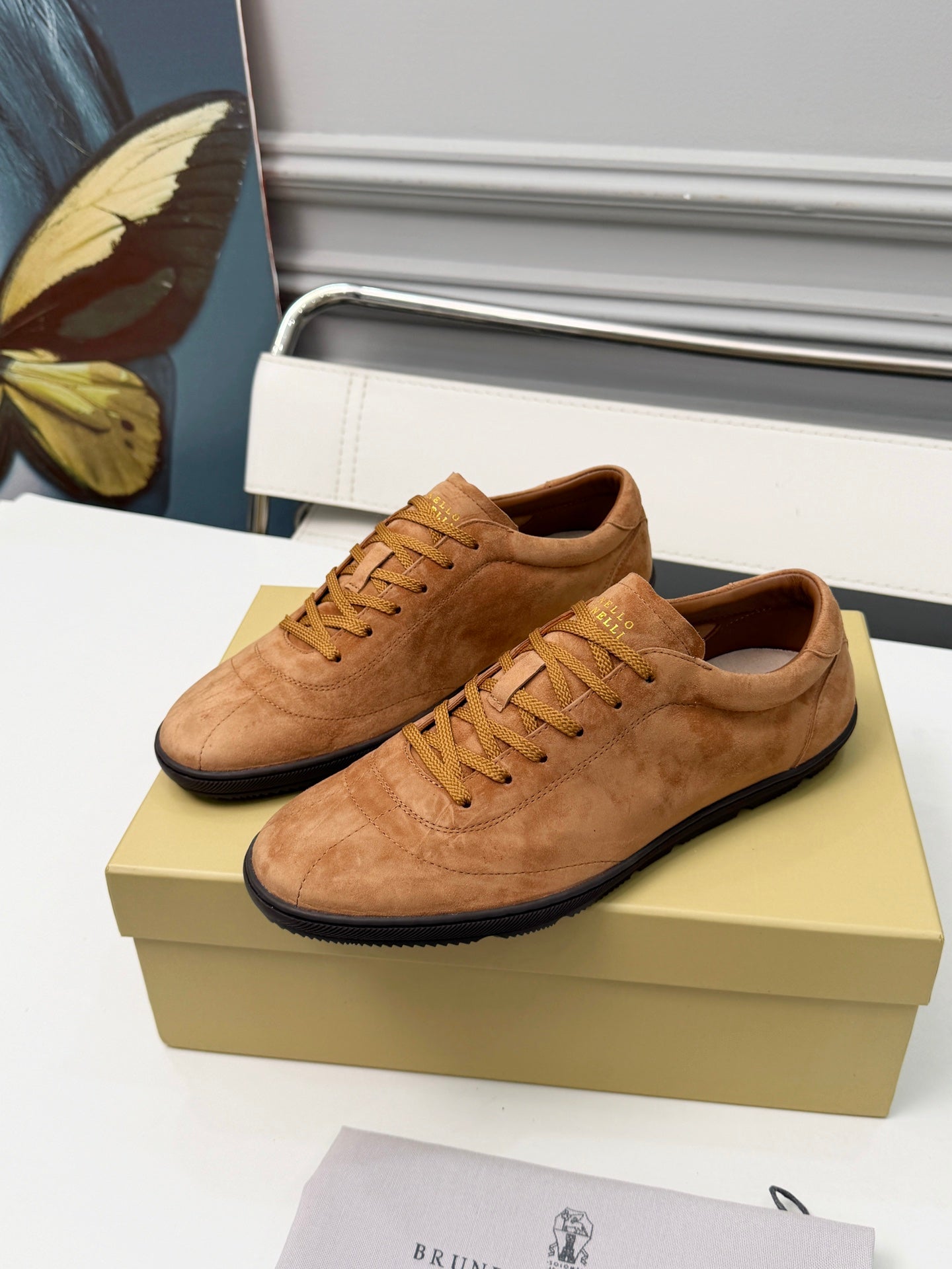 Brunello Cucinelli Cashmere Skate Sneakers