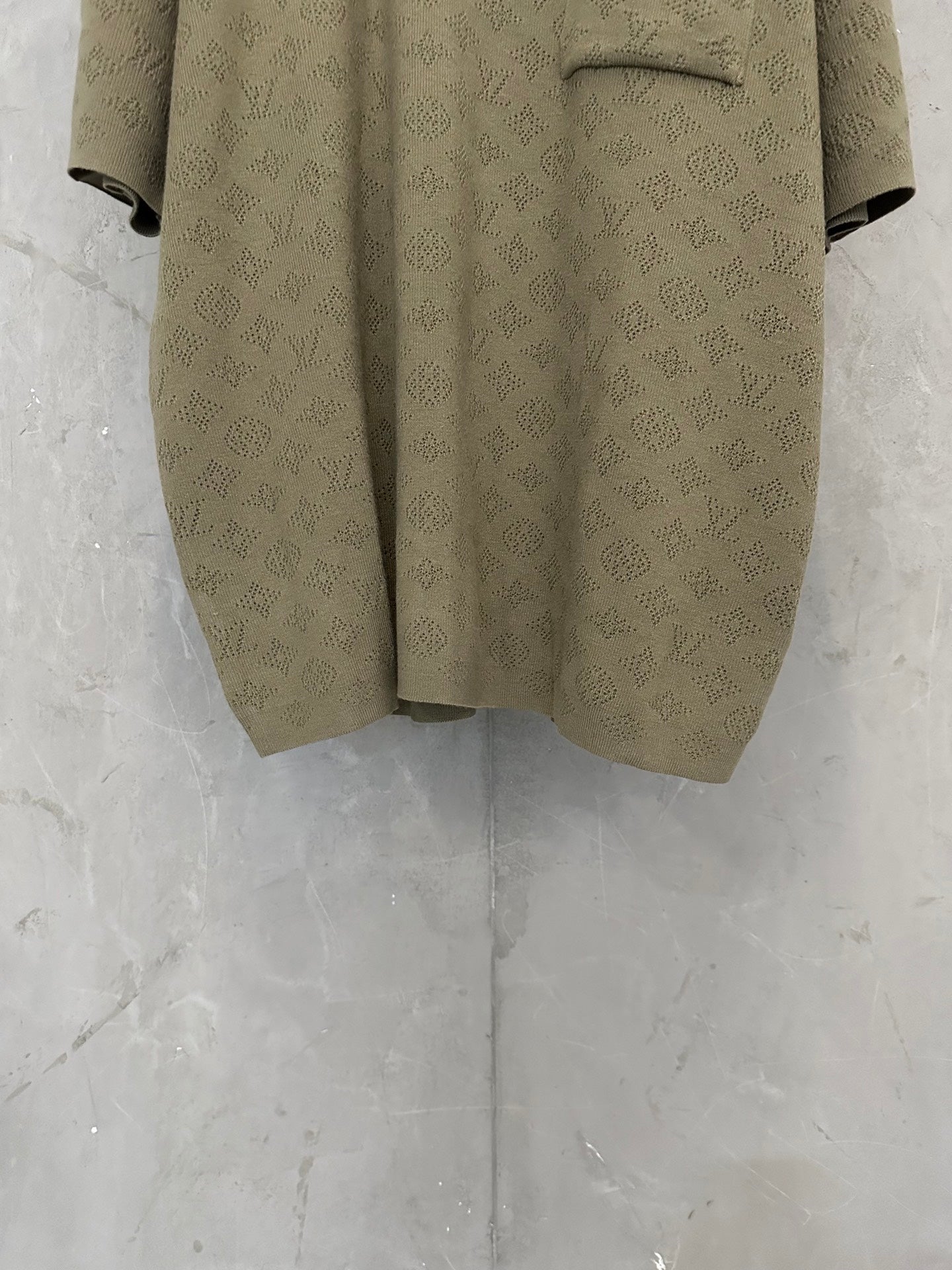 Louis Vuitton LV Hollow Jacquard Logo Knit Sweater – SS26