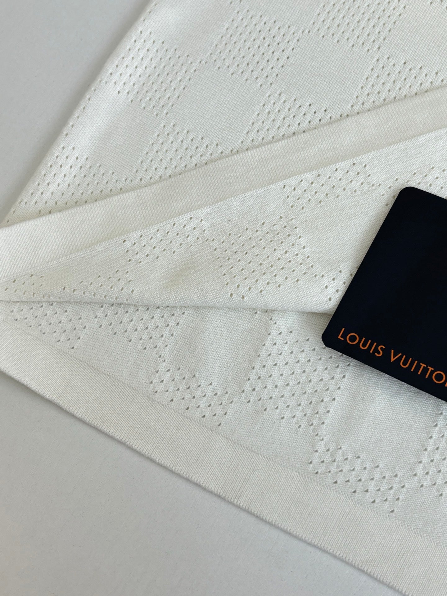 Louis Vuitton Damier Openwork Jacquard T-Shirt – SS26