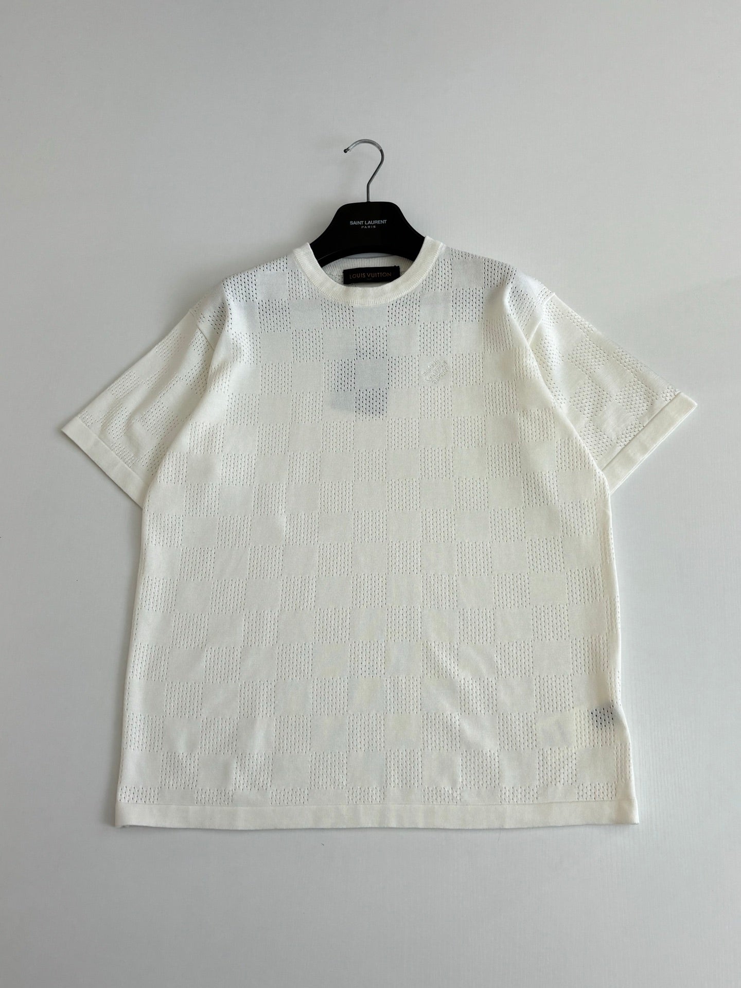 Louis Vuitton Damier Openwork Jacquard T-Shirt – SS26