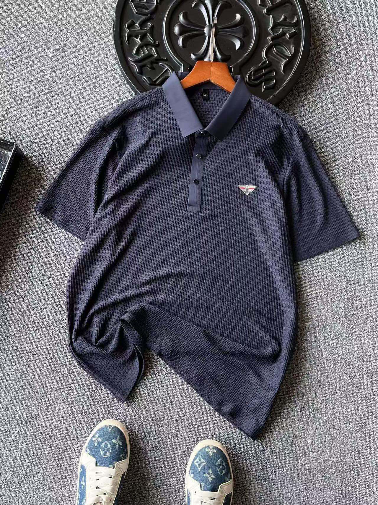 Prada Seamless Nylon-Spandex Polo Shirt
