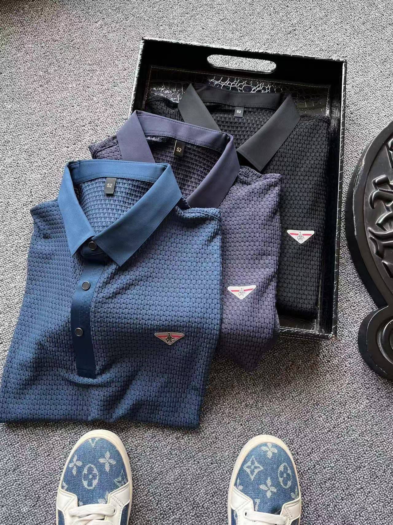 Prada Seamless Nylon-Spandex Polo Shirt