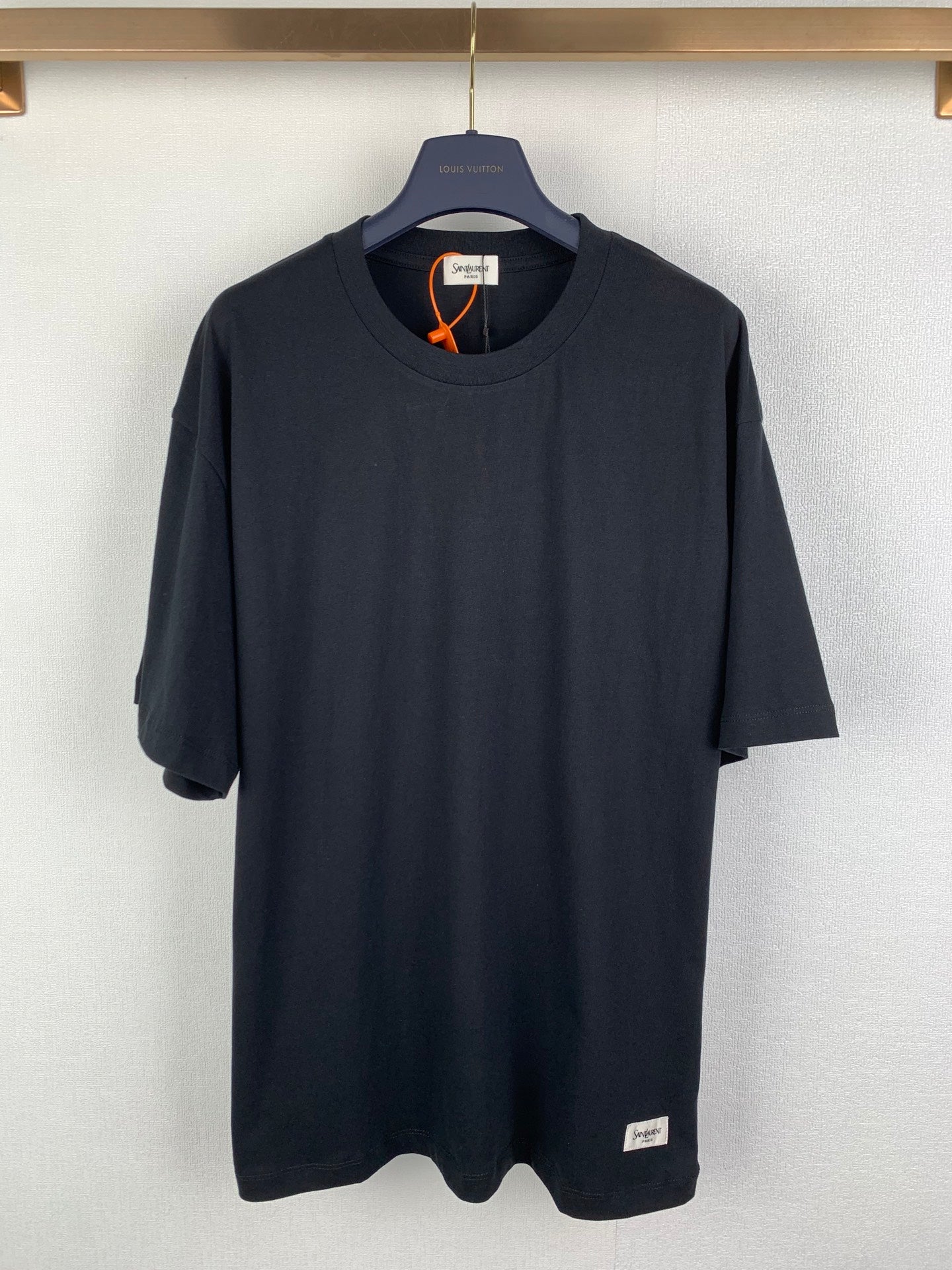 Saint Laurent Simple Logo Patch T-Shirt