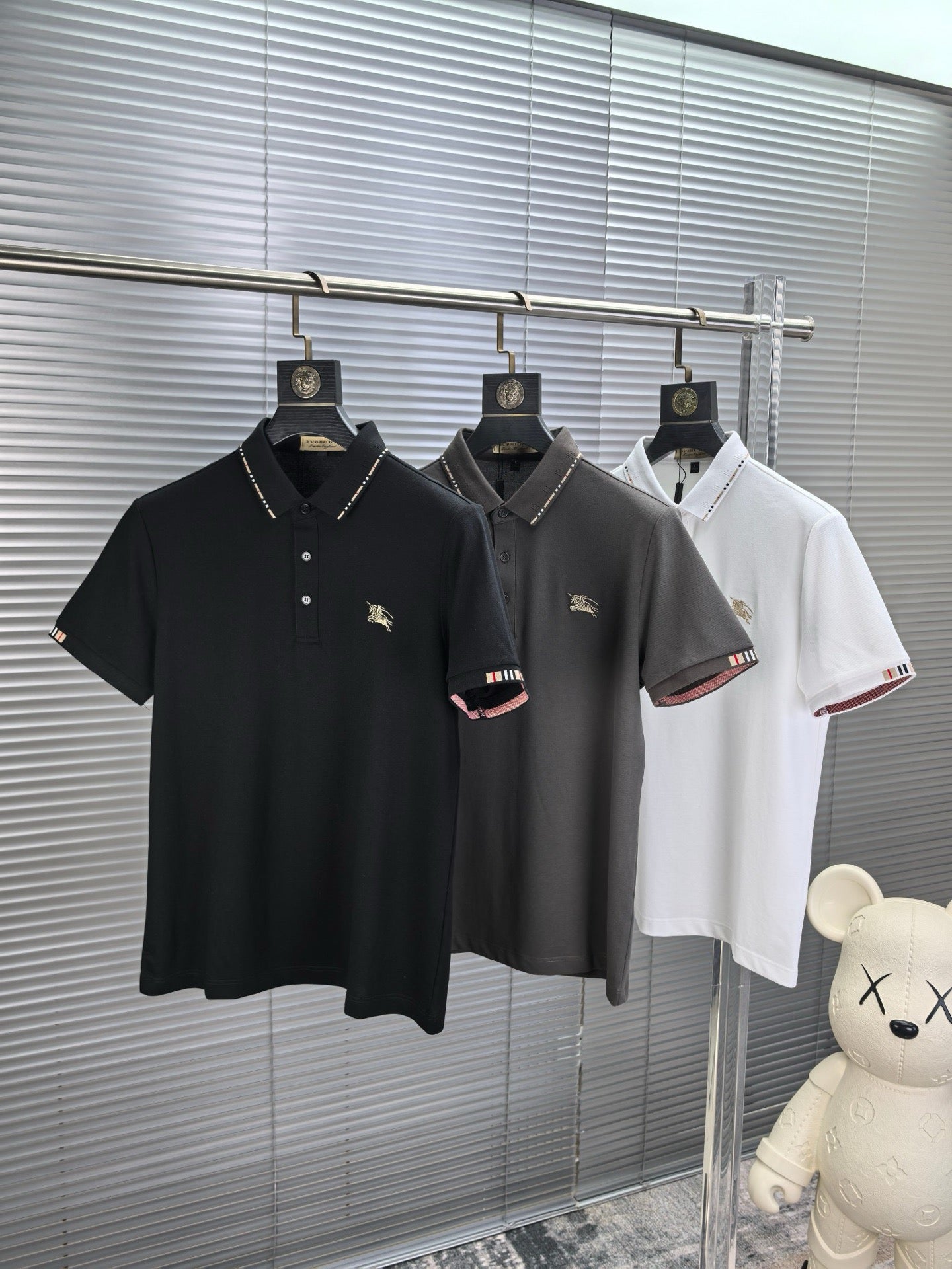 Burberry Embroidered Logo Piqué Cotton Polo Shirt – 2026SS