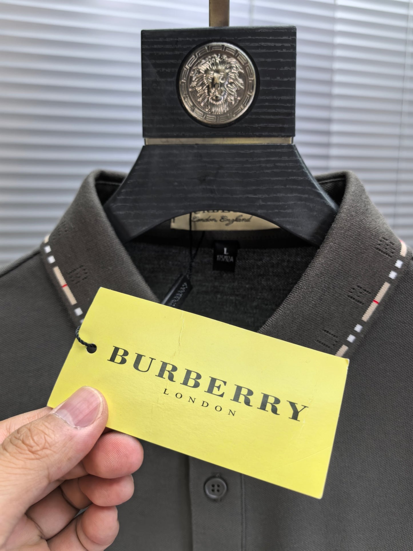Burberry Embroidered Logo Piqué Cotton Polo Shirt – 2026SS