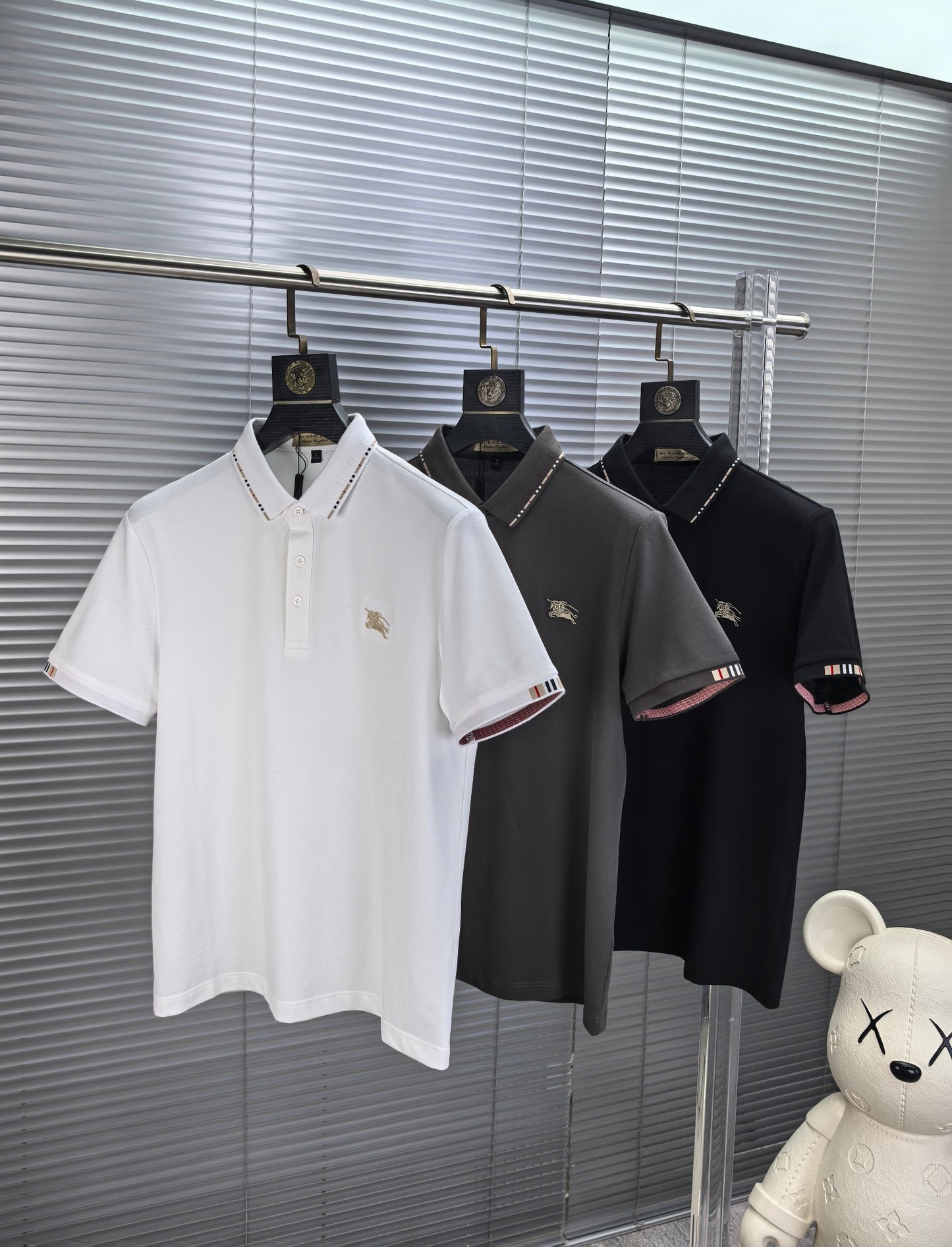 Burberry Embroidered Logo Piqué Cotton Polo Shirt – 2026SS