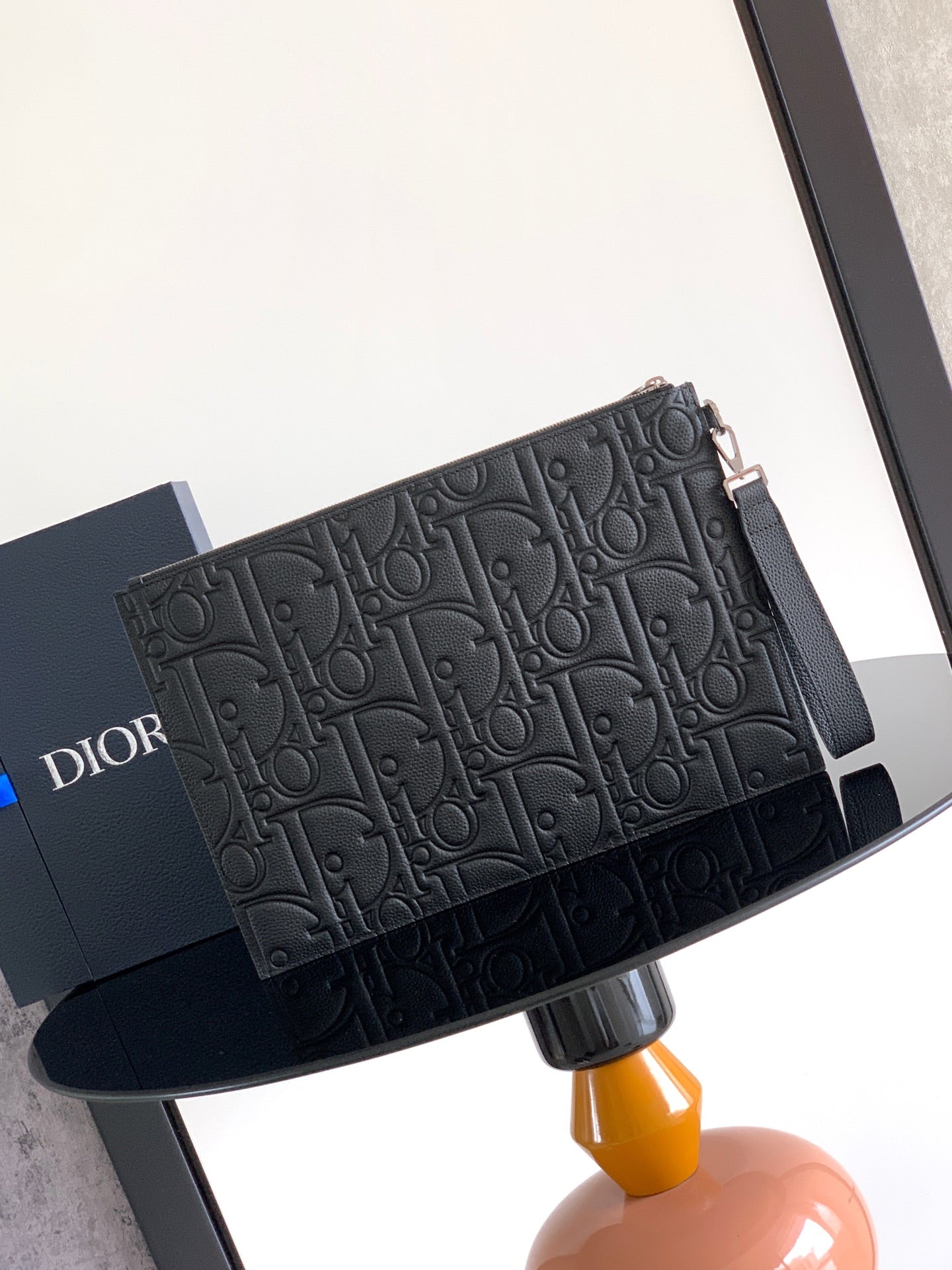 Dior Gravity Leather A4 Clutch Bag