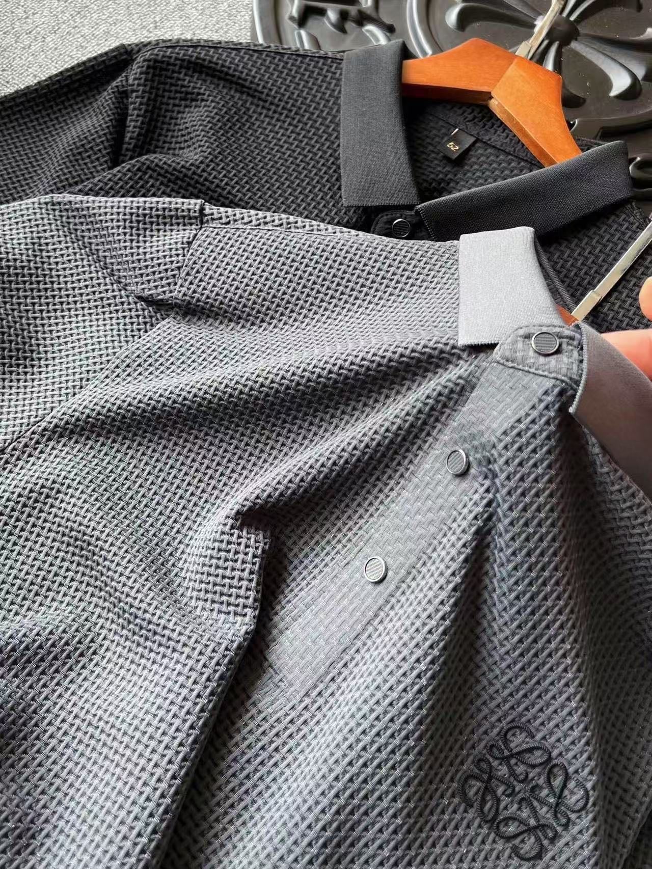 Loewe Seamless 3D Fishbone Polo Shirt