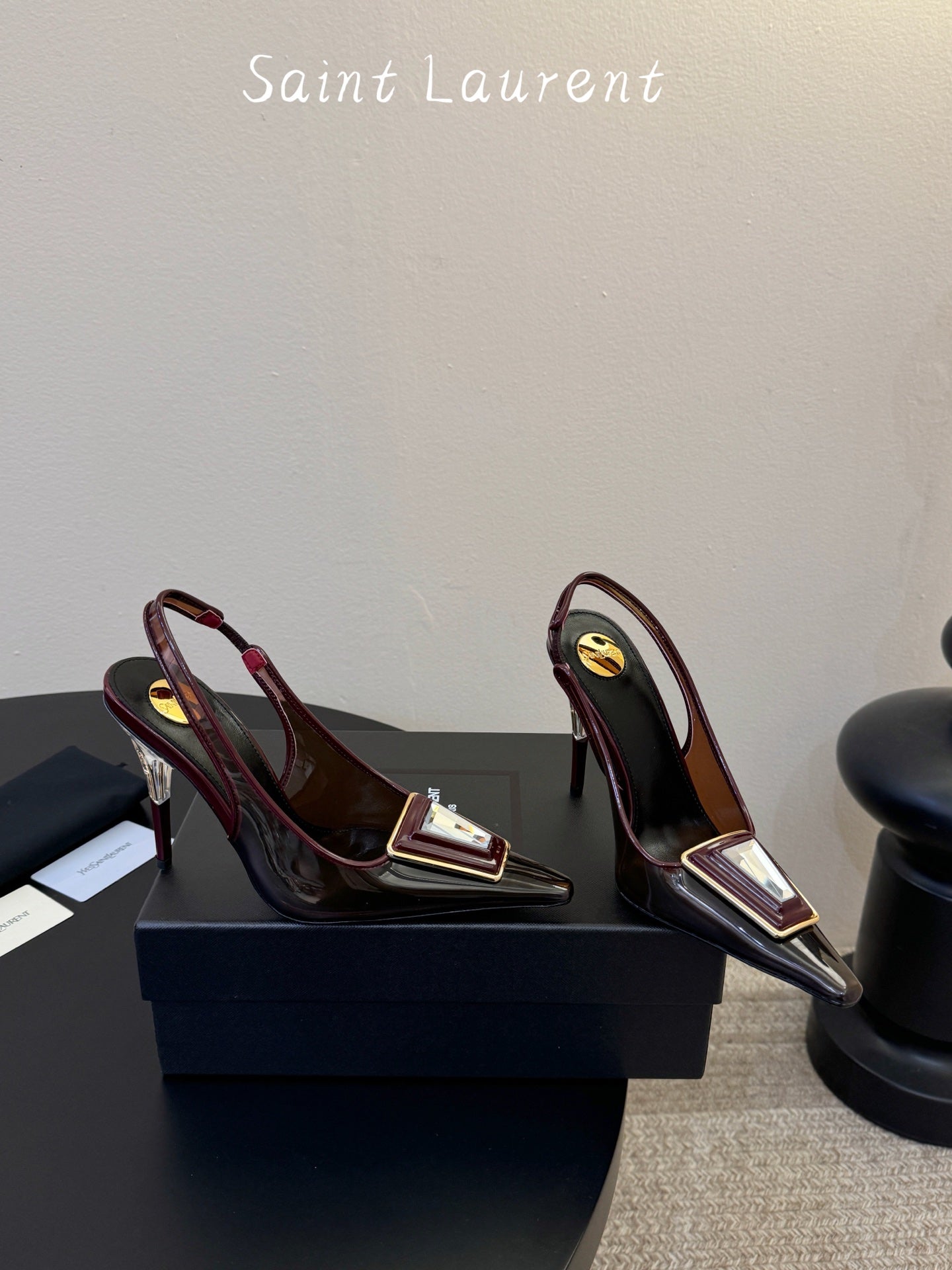 Saint Laurent Pointed-Toe Strappy Heeled Sandals – 26SS