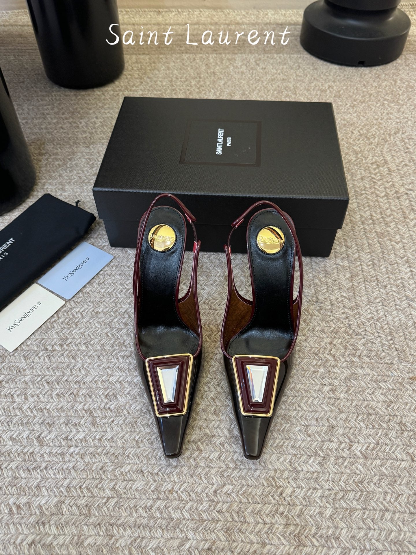 Saint Laurent Pointed-Toe Strappy Heeled Sandals – 26SS