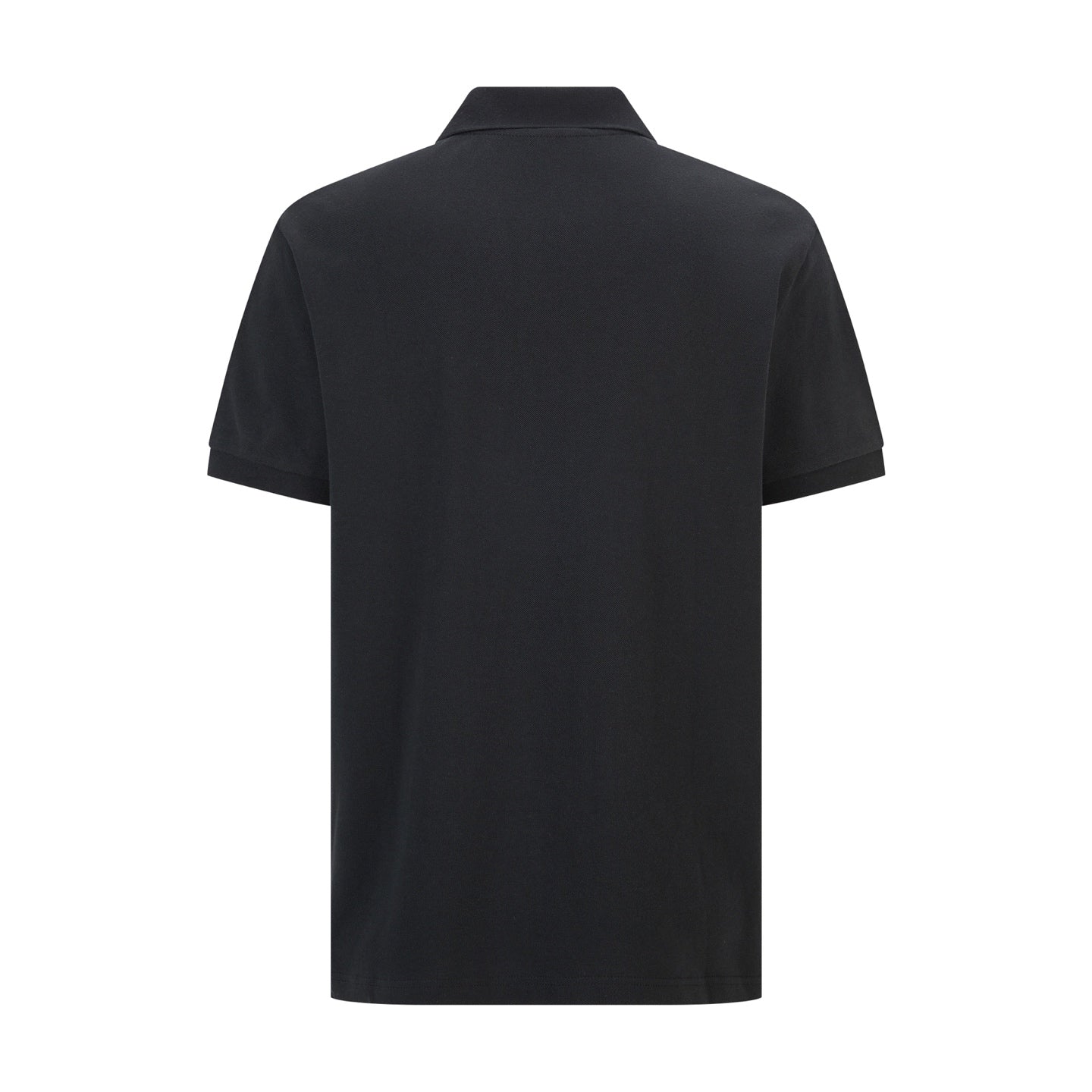 Moncler Logo Ribbed Collar Polo Shirt