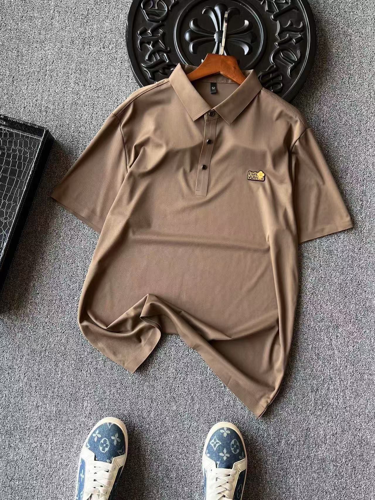 Louis Vuitton Ice Oxygen Silk Seamless Polo Shirt