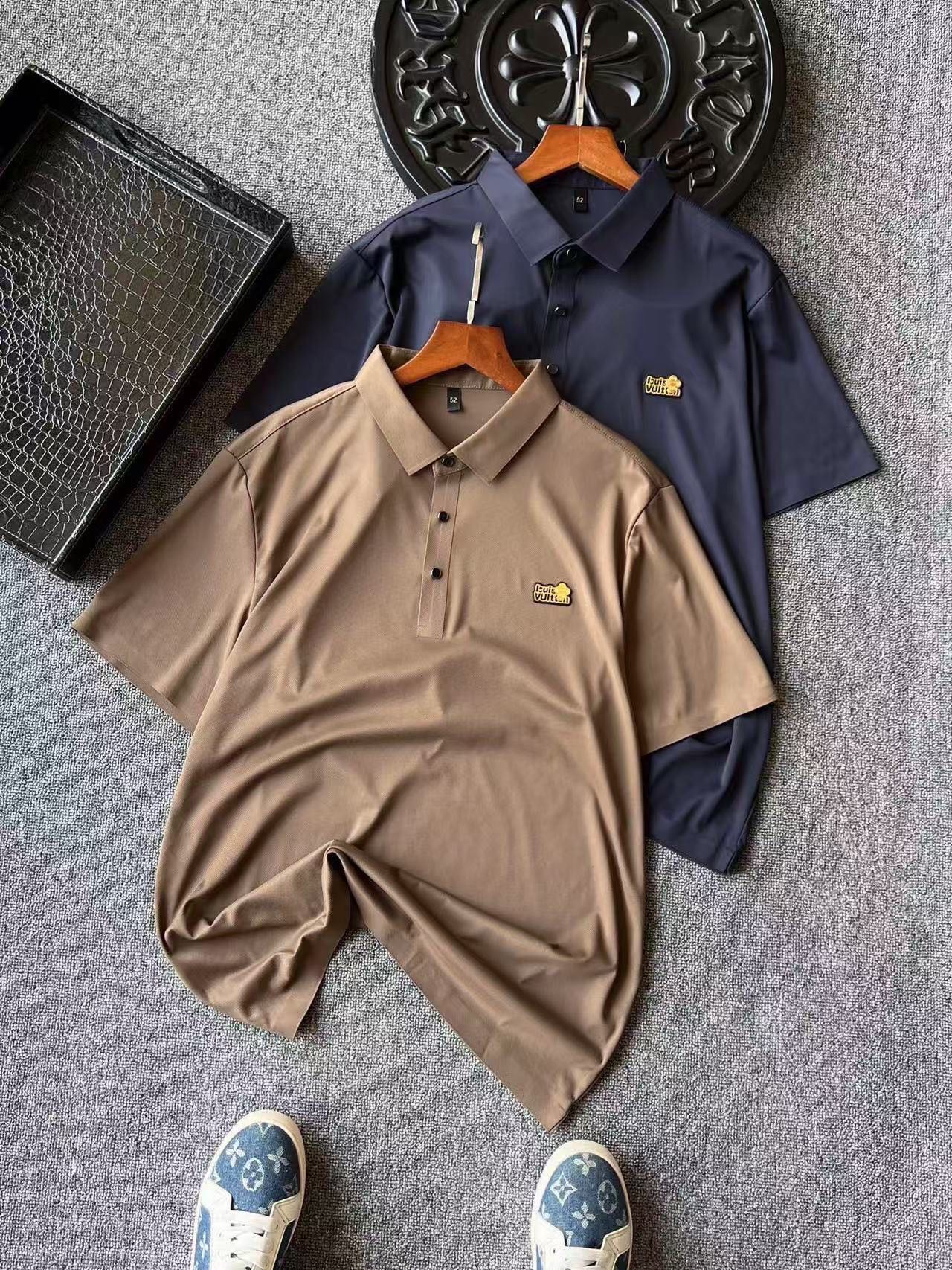 Louis Vuitton Ice Oxygen Silk Seamless Polo Shirt
