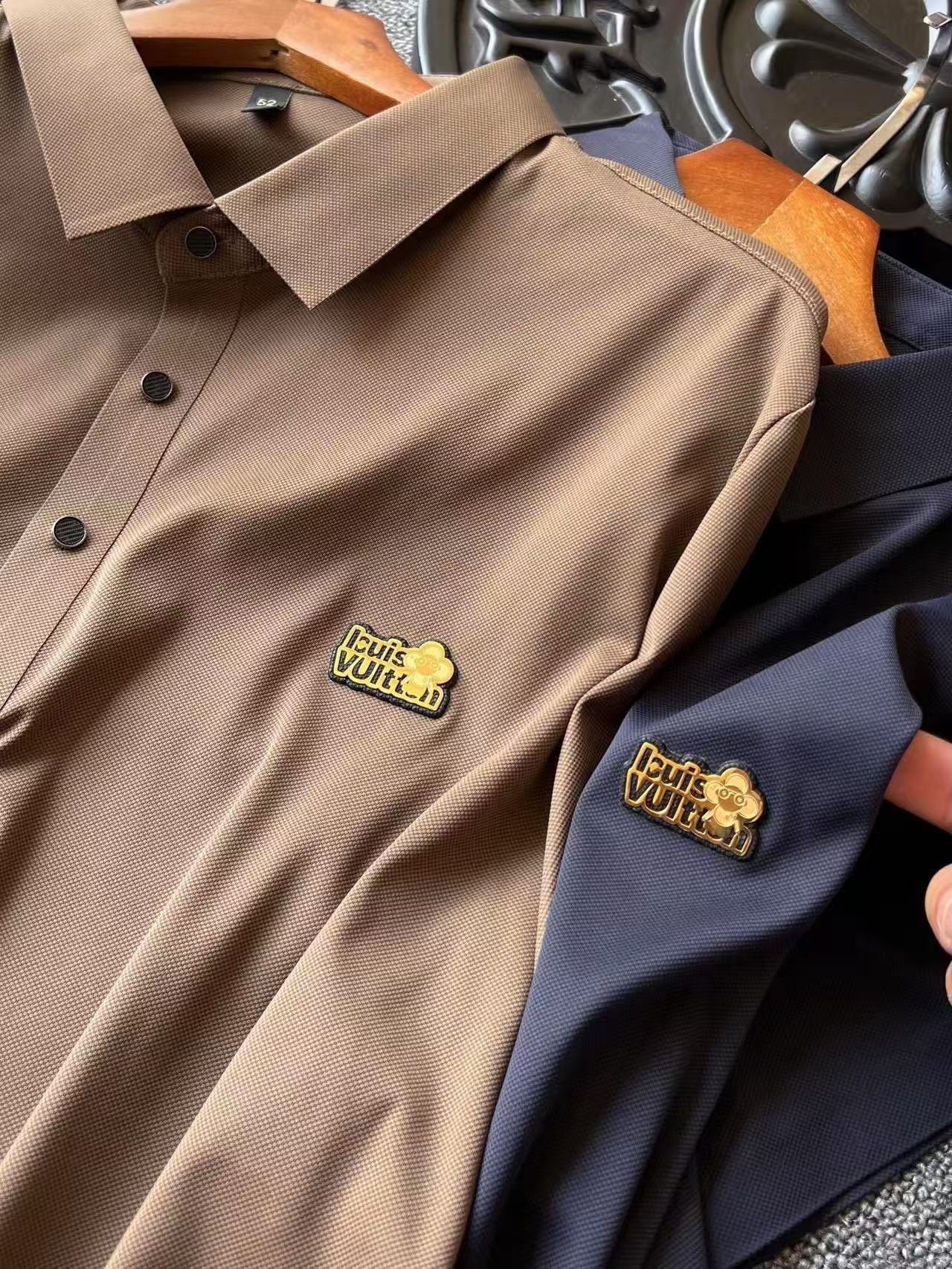 Louis Vuitton Ice Oxygen Silk Seamless Polo Shirt
