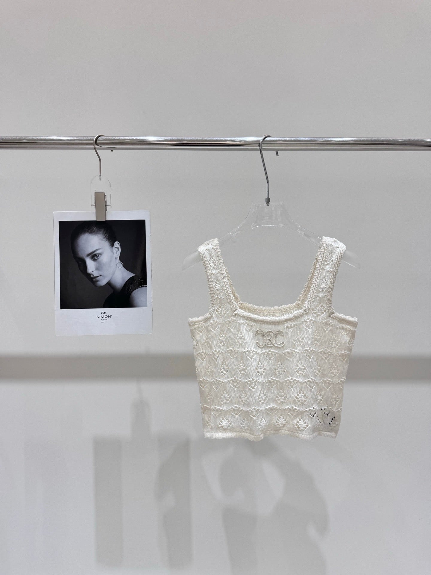 Celine Triomphe Cut-out Knit Vest