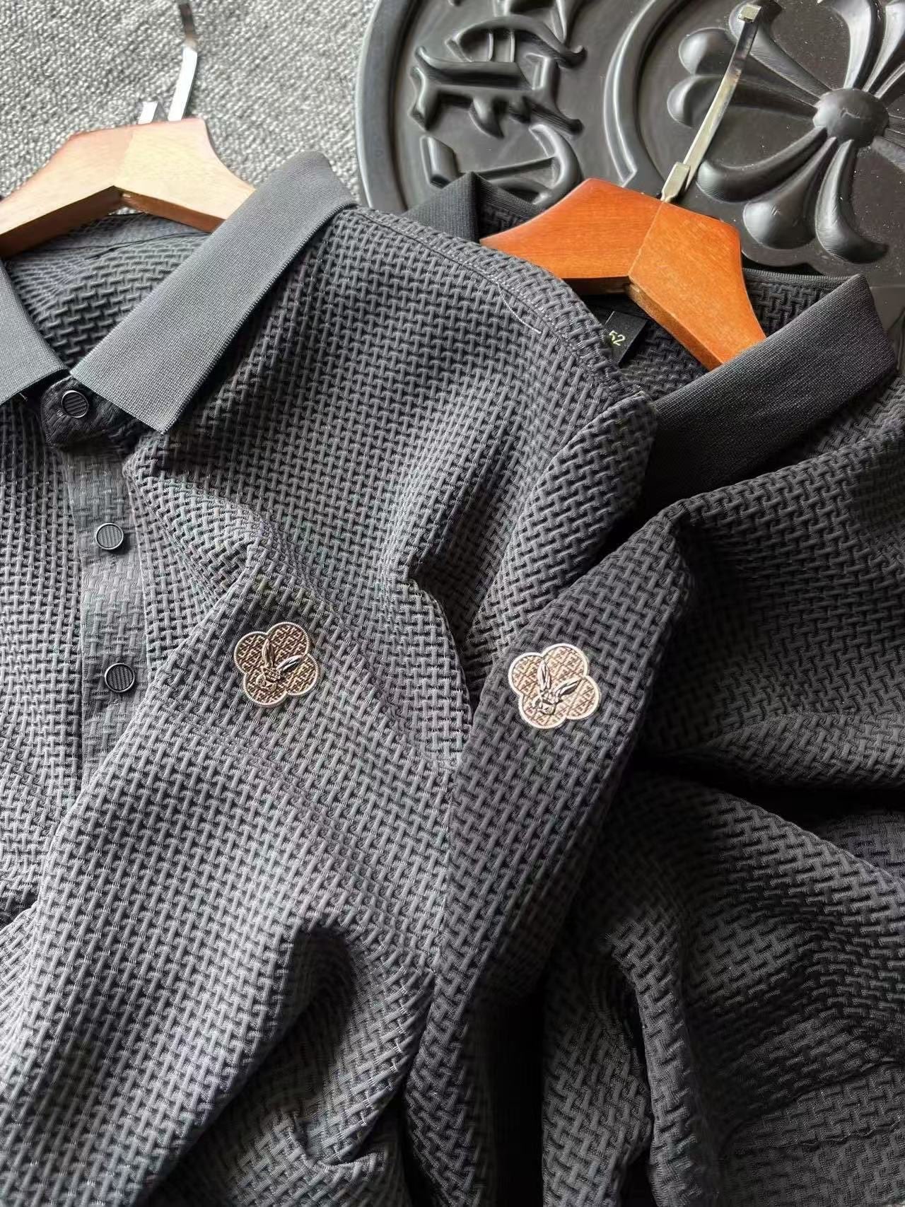 Fendi x Prada Seamless 3D Texture Polo Shirt – Spring/Summer Collection