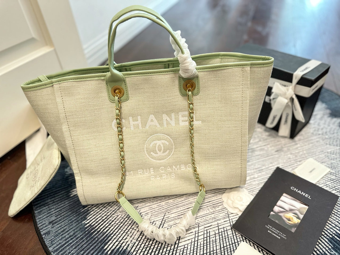 Chanel Canvas Beach Bag – 33cm