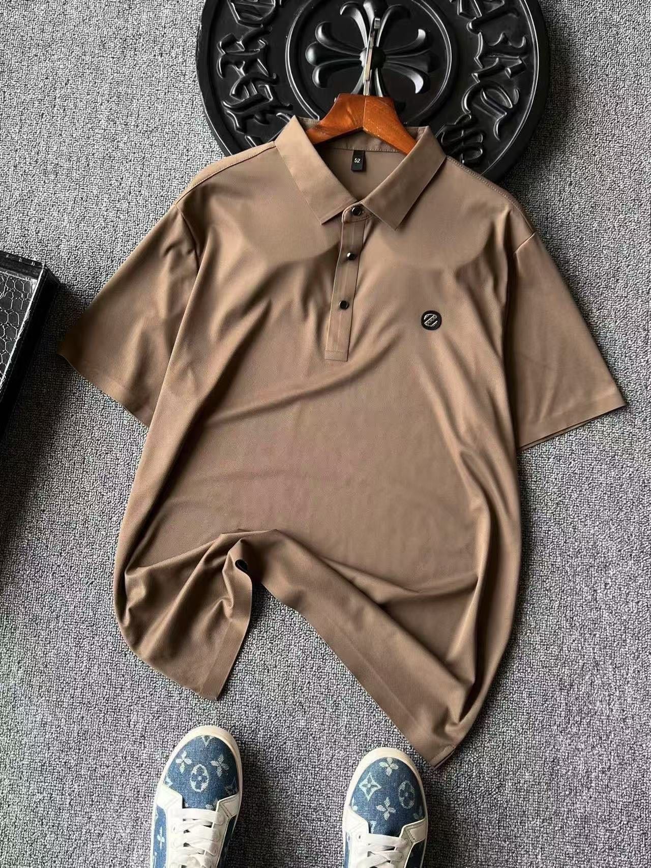 Zegna Ice Oxygen Silk Seamless Polo Shirt