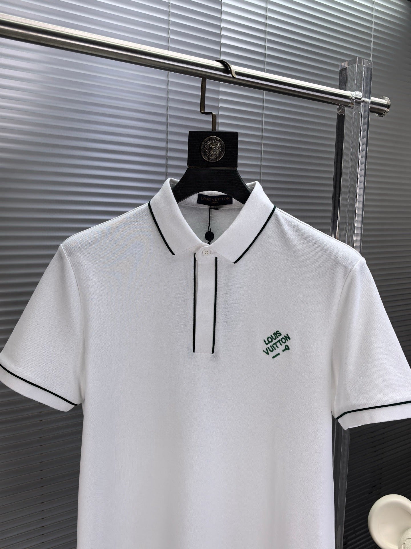 Louis Vuitton Embroidered Logo Pique Cotton Polo Shirt – Spring/Summer Collection – 2026