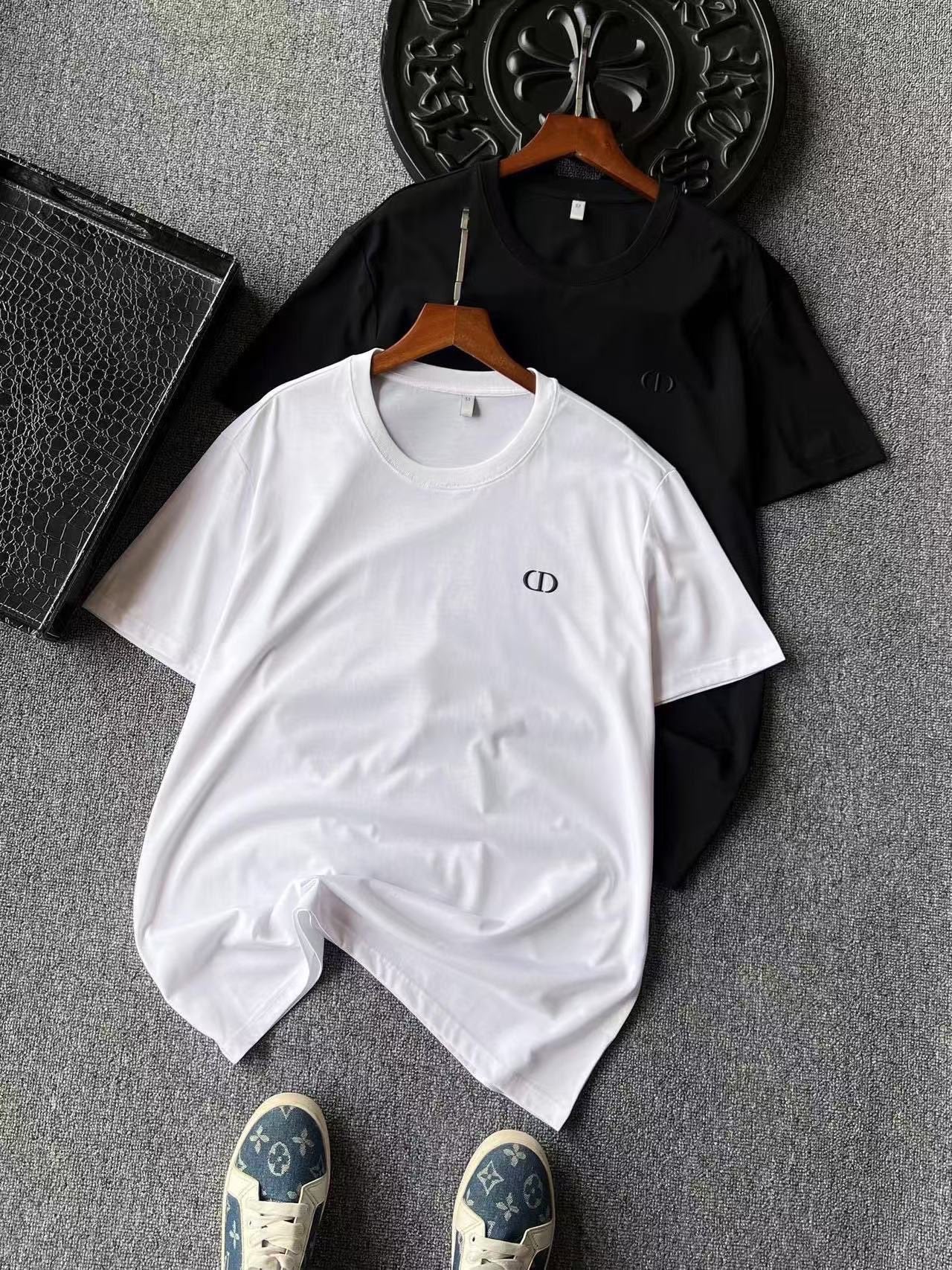 Dior CD Logo Silk T-Shirt – New Collection