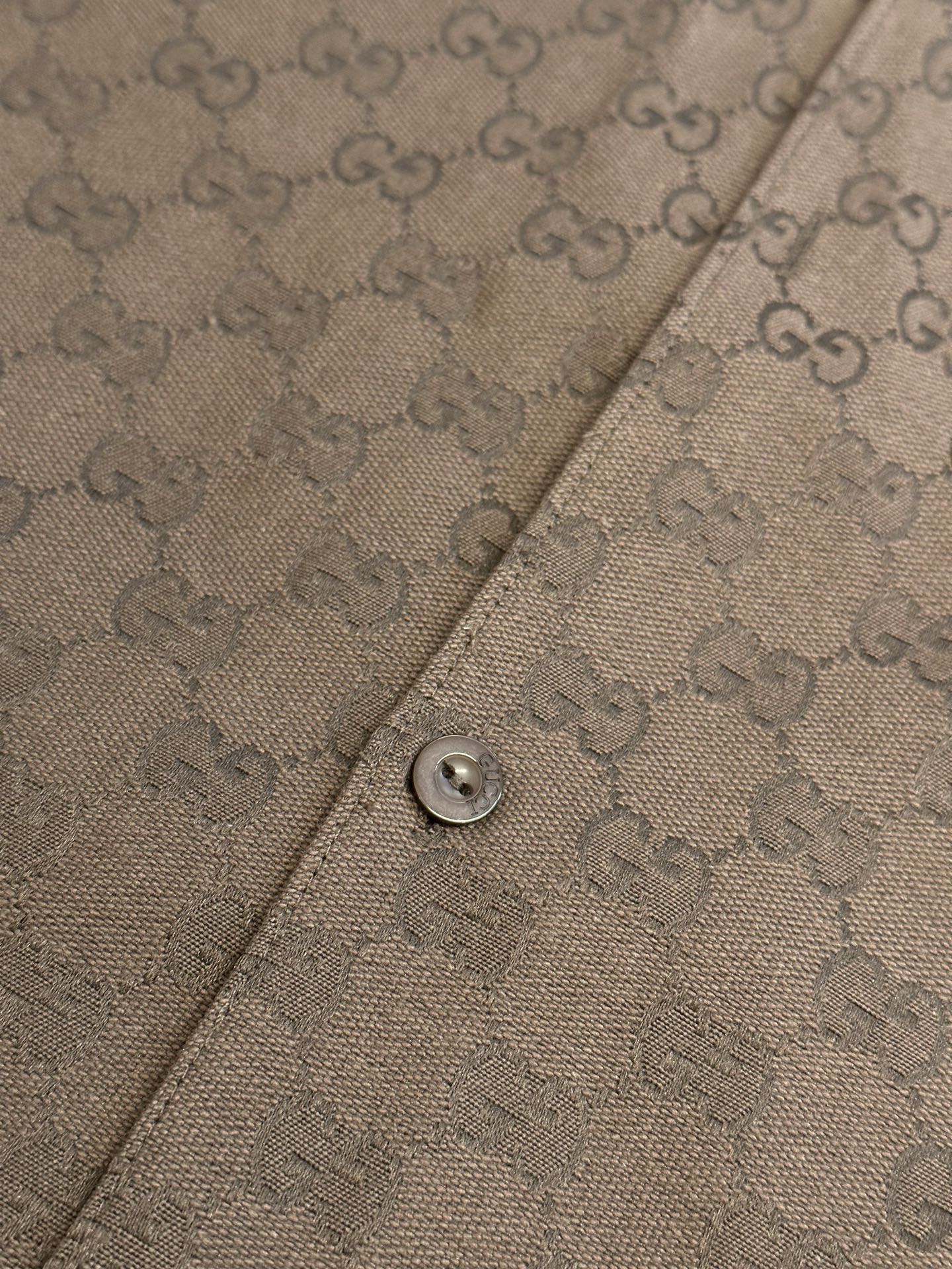 Gucci GG Jacquard Short-Sleeve Shirt