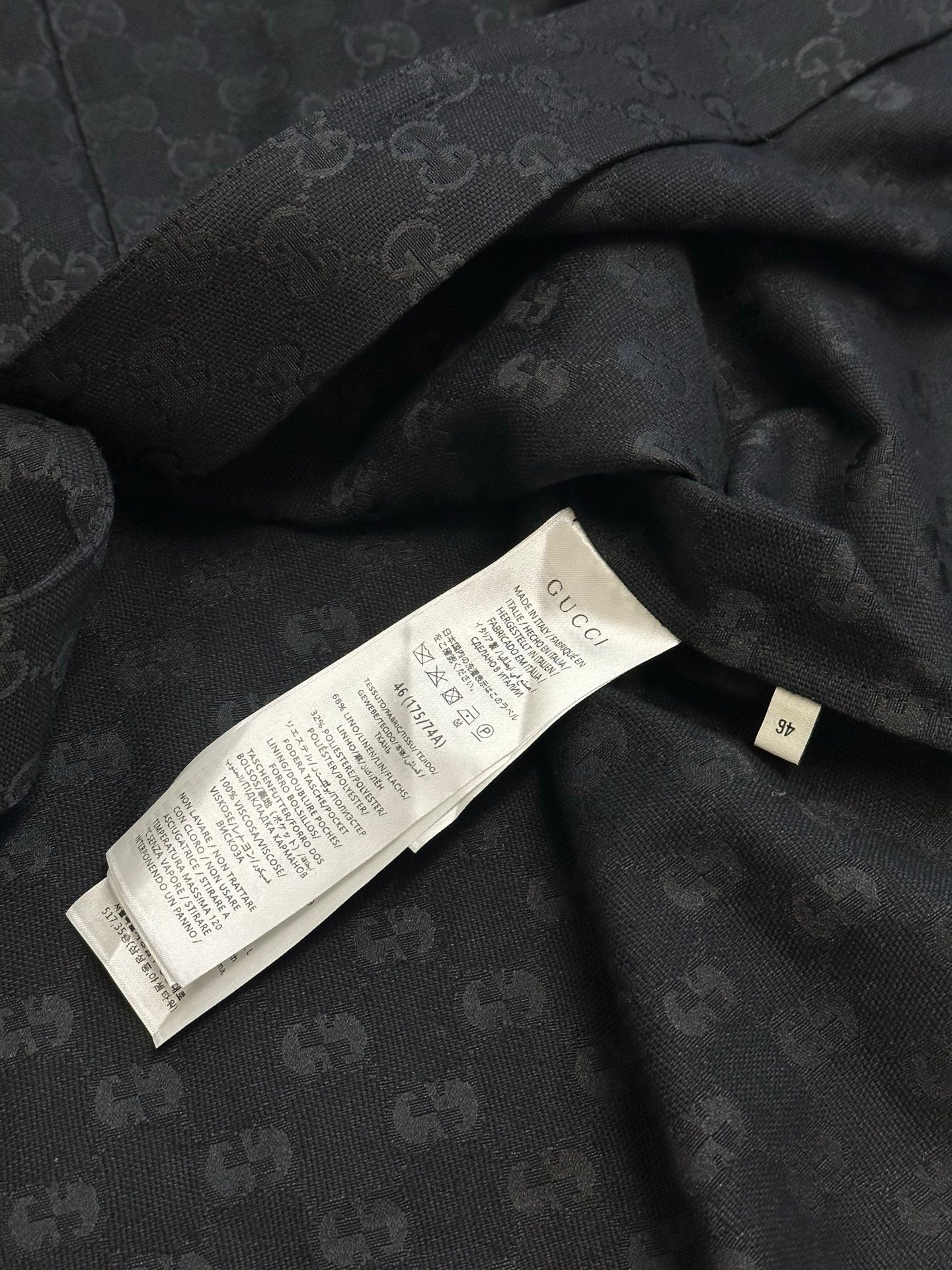 Gucci GG Jacquard Short-Sleeve Shirt