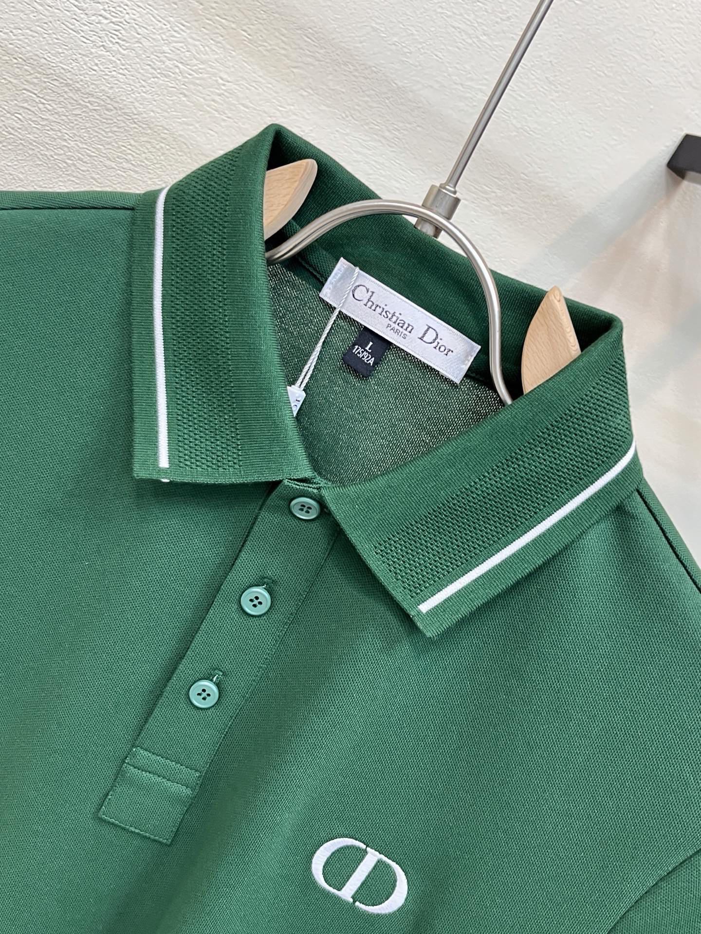 Dior Embroidered Logo Piqué Cotton Polo Shirt – 2026 Spring/Summer Collection