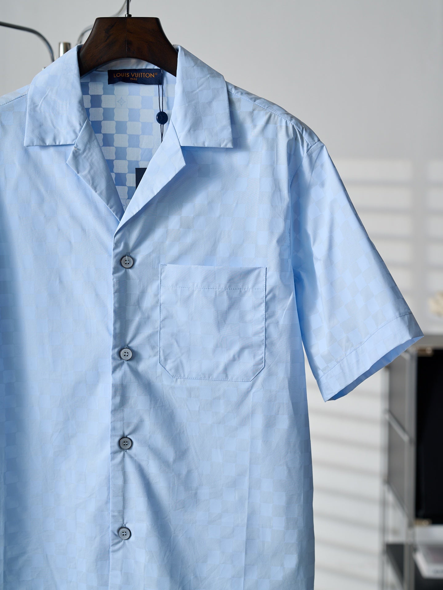 Louis Vuitton Damier Jacquard Short-Sleeved Shirt