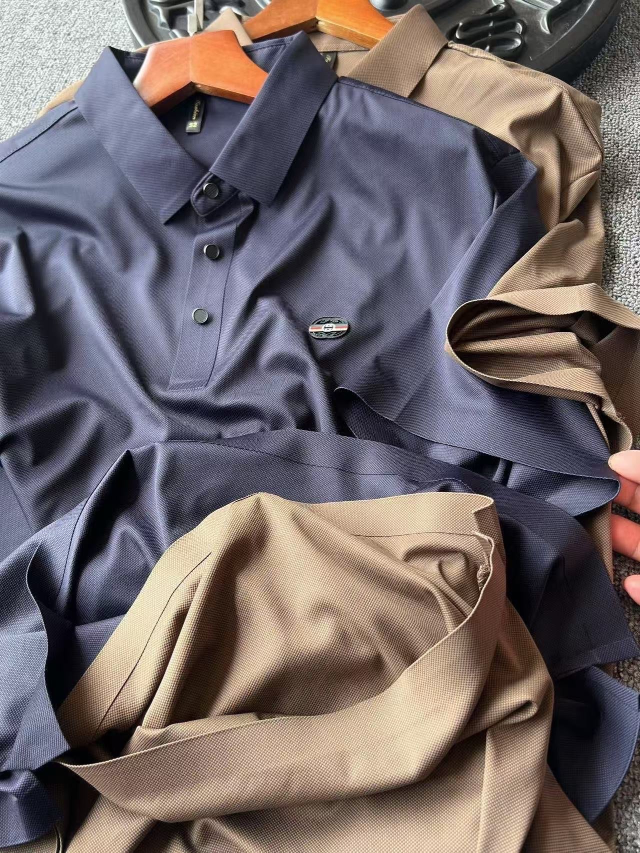 Gucci Double G Ice Silk Seamless Polo Shirt