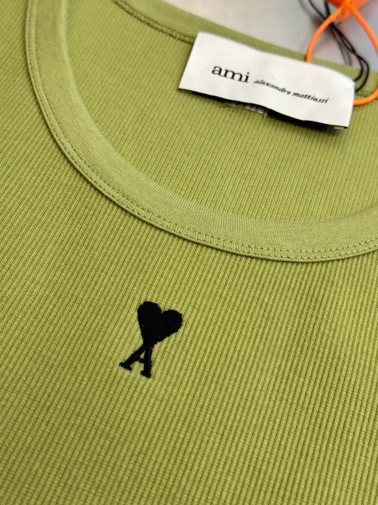 Ami Paris Logo Embroidered Tank Top
