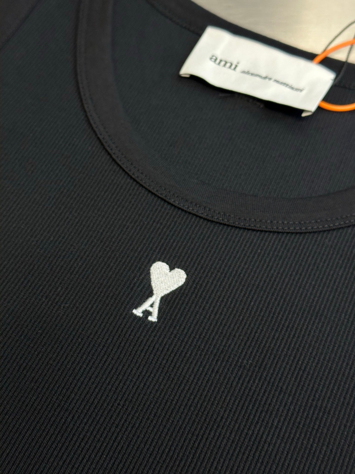 Ami Paris Logo Embroidered Tank Top