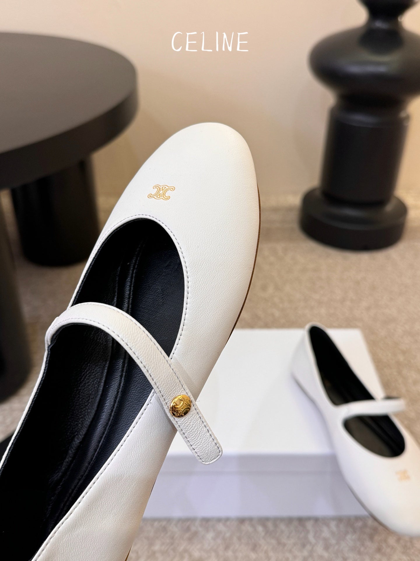Celine Mary Jane Flat Loafers