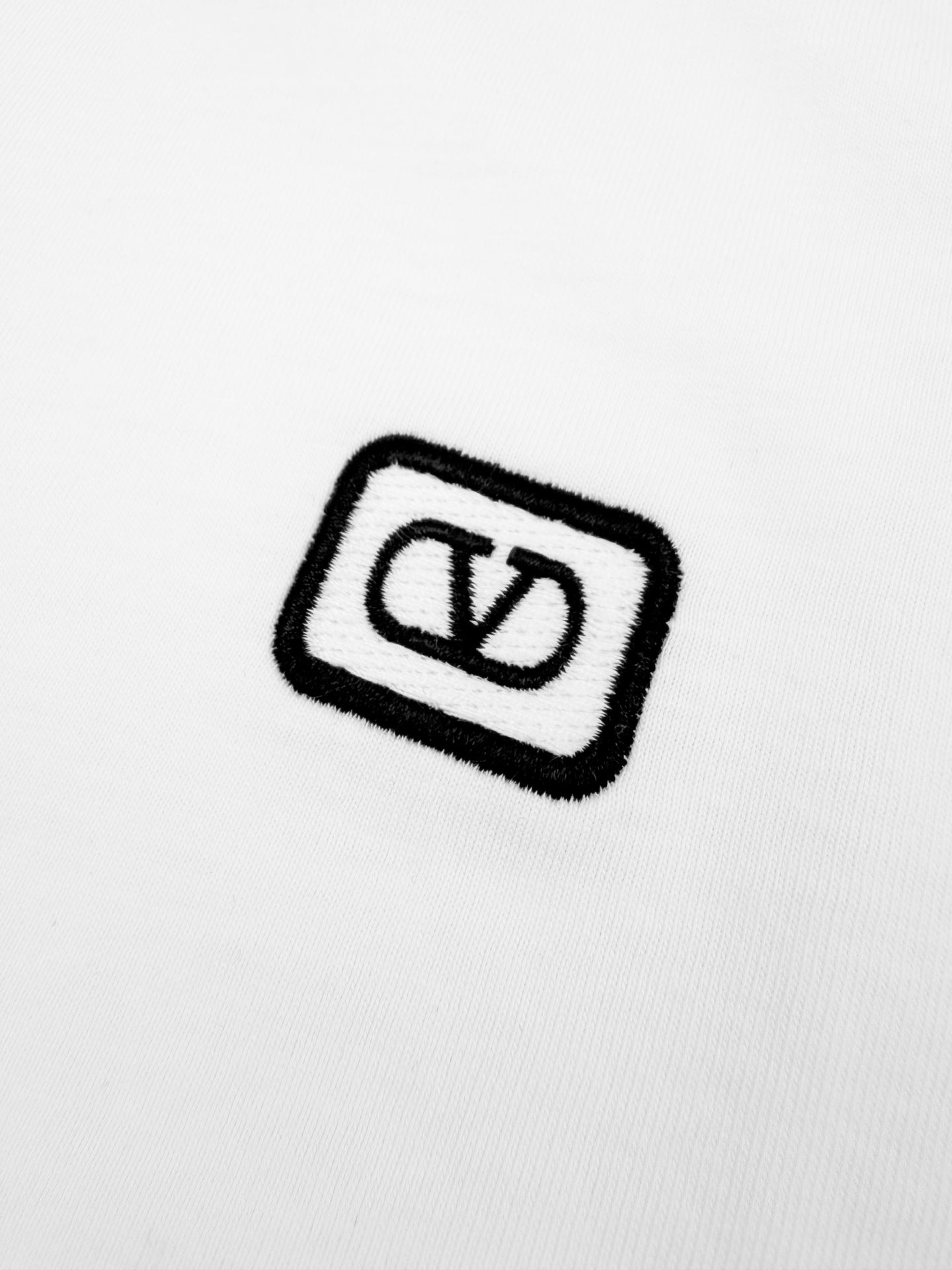 Valentino VLogo Signature Embroidered Cotton T-Shirt