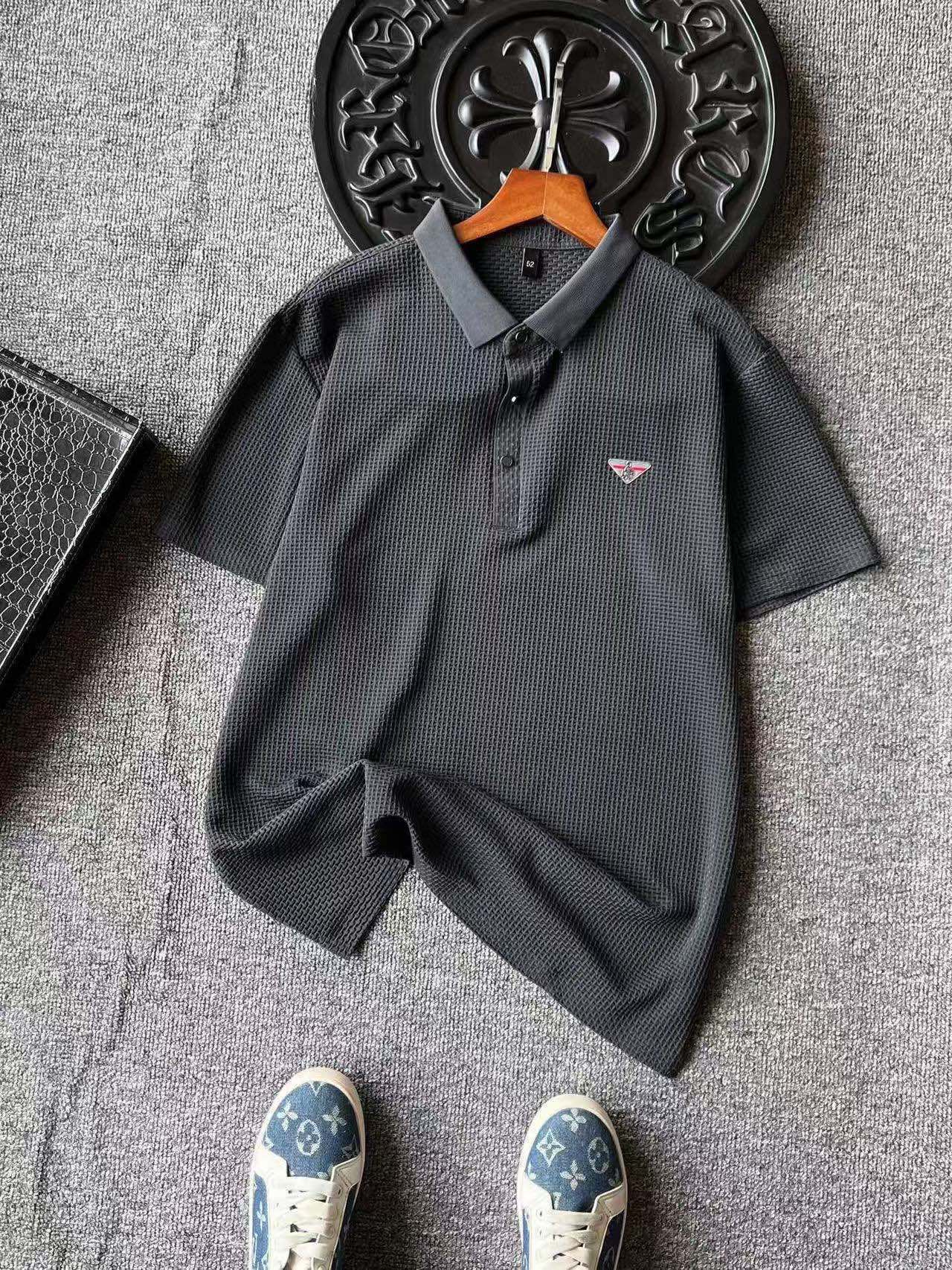 Prada Seamless 3D Fishbone Polo Shirt – Spring/Summer Collection