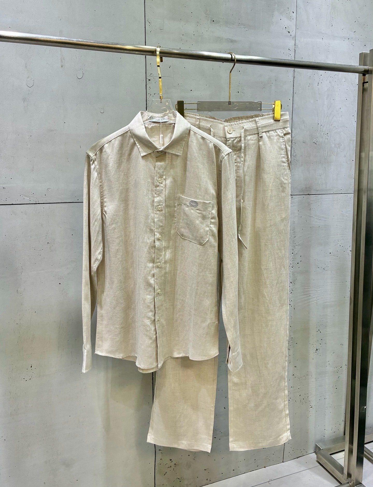 Dior Old Money Style Linen Shirt Set – 26SS