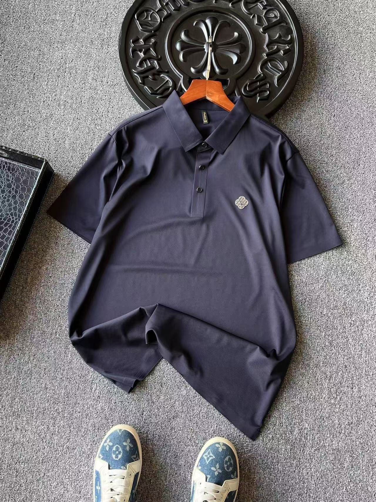 Fendi x Prada Double F Ice Silk Seamless Polo Shirt