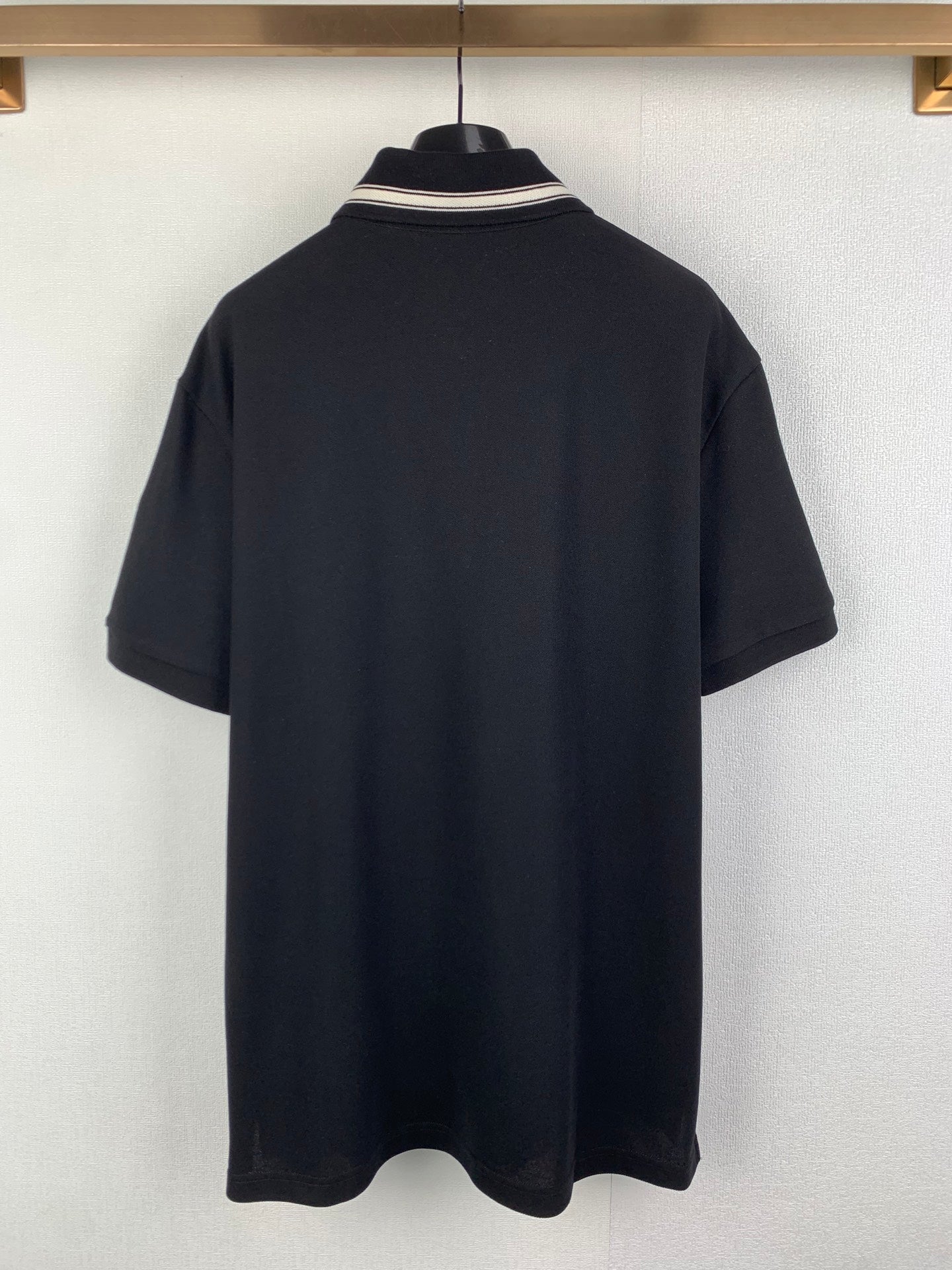 Moncler Striped Logo Polo Shirt