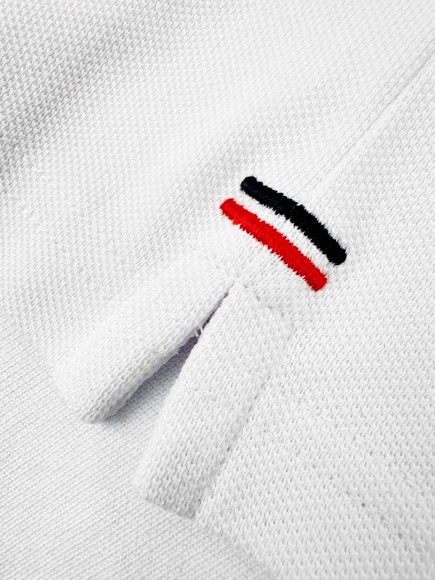 Moncler Patch Logo Pique Cotton Polo Shirt
