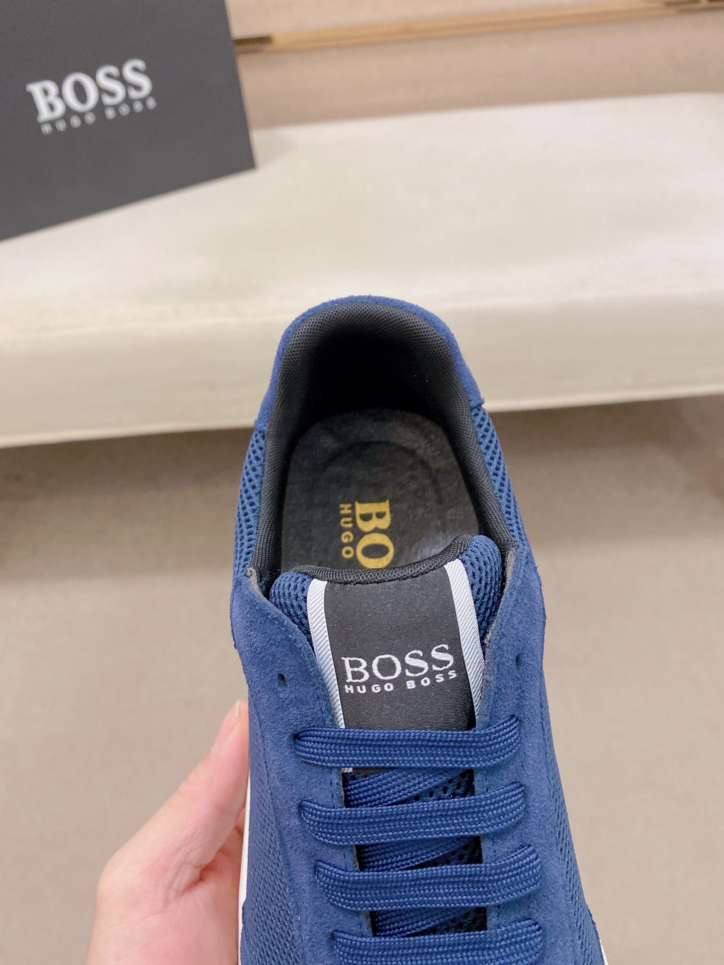 Boss Italian Leather Casual Sneakers
