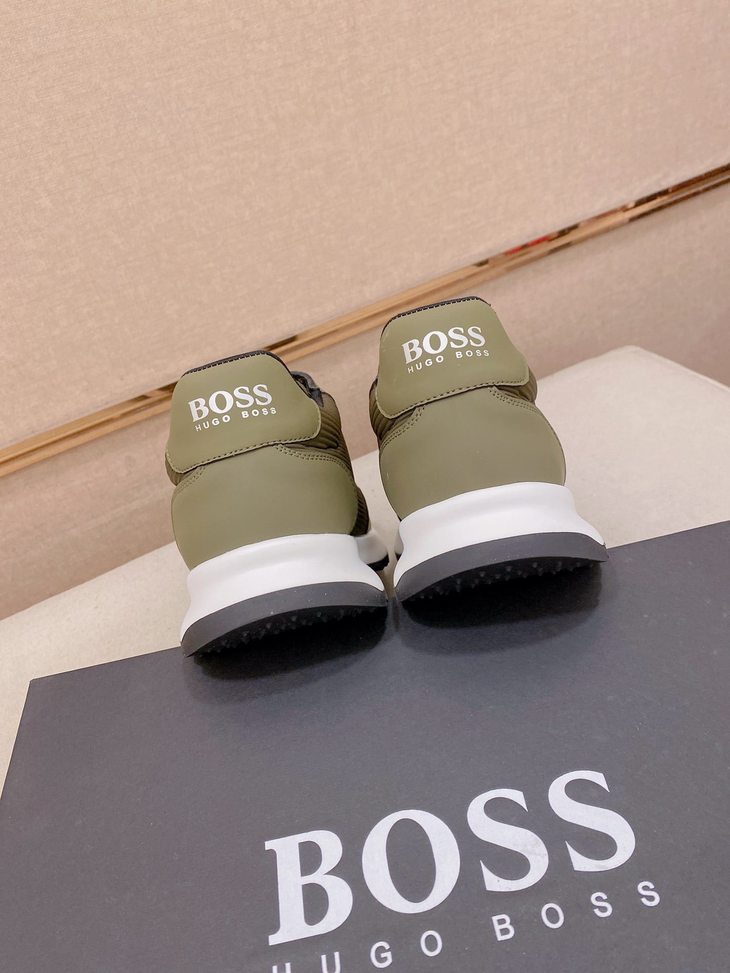 Boss Italian Leather Casual Sneakers